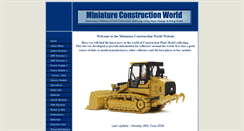 Desktop Screenshot of miniature-construction-world.co.uk