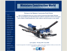 Tablet Screenshot of miniature-construction-world.co.uk